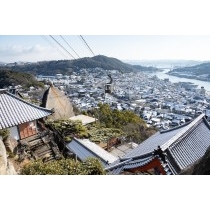 千光寺から見る尾道の雪景色