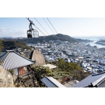 千光寺から見る尾道の雪景色