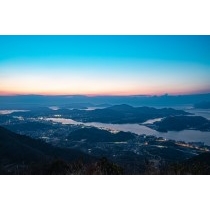 鳴滝山から見る早朝の風景