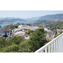 リニューアルした千光寺公園頂上展望台からの風景