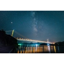 しまなみ海道因島大橋の夜景