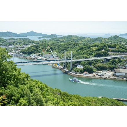 浄土寺山不動岩から見る夏の尾道