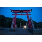 岩子島厳島神社の夜景