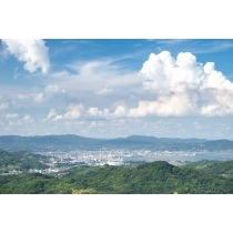 高見山から見た松永湾方面の風景