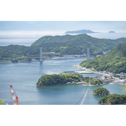因島公園から見るゆめしま海道生名橋