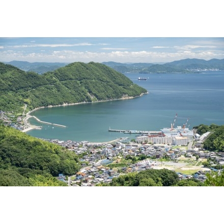 因島公園から見る夏の風景