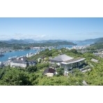千光寺公園頂上展望台から見る夏の風景
