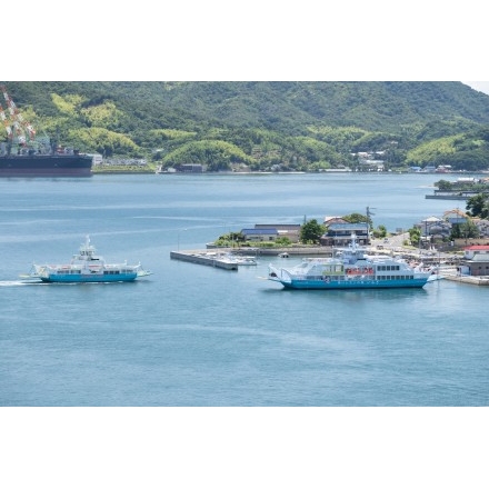 しまなみ海道生口橋から見た赤崎港