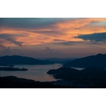 高見山展望台から見る夕景