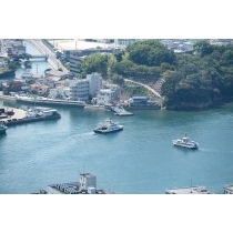 千光寺公園頂上展望台から見る渡船
