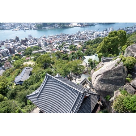 千光寺山ロープウェイから見る千光寺