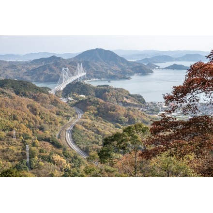 白滝山から見る紅葉