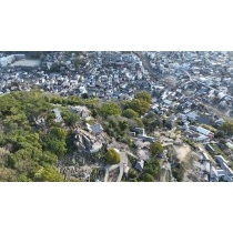 【空撮】千光寺公園の上空から見る春の尾道市街地