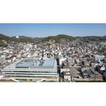 【空撮】ドローンで撮影した尾道市役所一帯の街並み