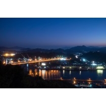 浄土寺山不動岩展望台から見るしまなみ海道新尾道大橋の夜景