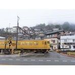 冬の尾道駅前の風景