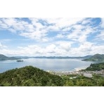 観音山から見る瀬戸内海の風景