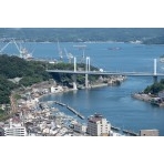 千光寺公園頂上展望台から見るしまなみ海道新尾道大橋