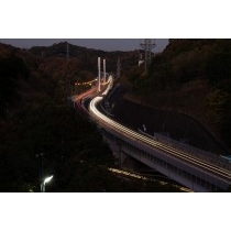 岩屋山から見る新尾道大橋の夕景