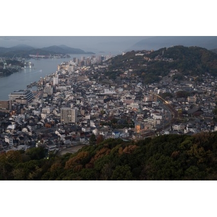 浄土寺山不動岩から見る早朝の尾道