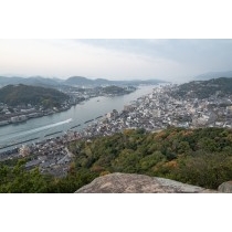 浄土寺山不動岩から見る早朝の尾道