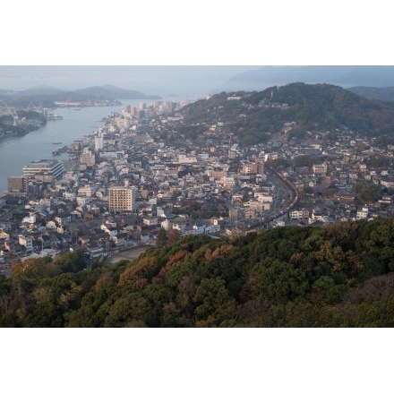 No.6731 浄土寺山不動岩から見る日の出直後の朝風景