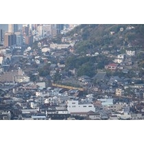 浄土寺山不動岩から見る日の出直後の朝風景