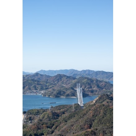 No.6882 高見山展望台から見るしまなみ海道因島大橋