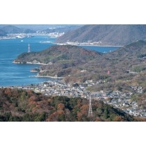 高見山展望台から見る向島・津部田地区