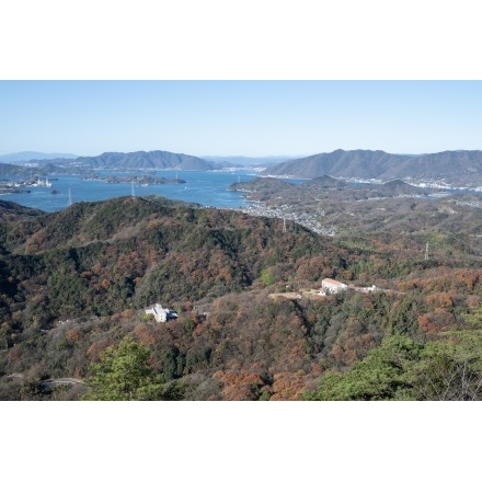 No.6887 高見山展望台から見る向島・津部田地区周辺の風景