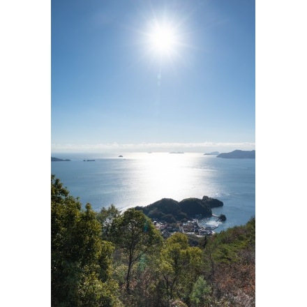 No.6891 高見山展望台から見る余崎港方面の風景