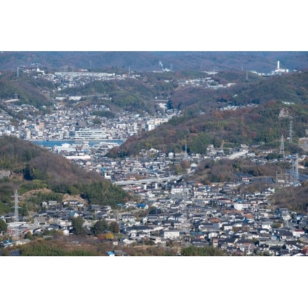 高見山から見る向島の街並み