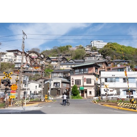 踏切がある風景