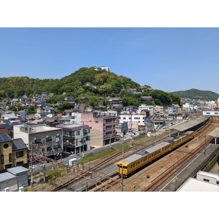 尾道駅周辺の街並み