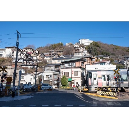 踏切のある風景