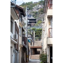 小路から見る天寧寺三重塔