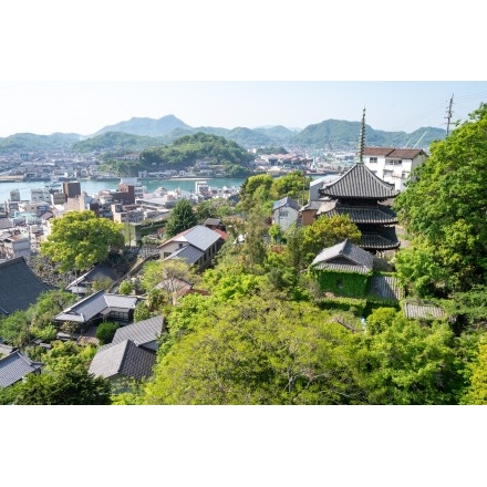 千光寺山ロープウェイ車窓からの風景