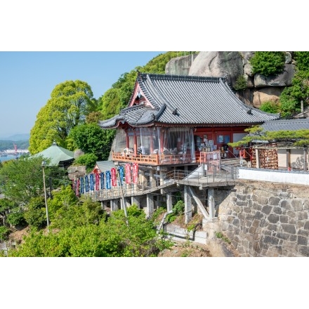 No.7685 千光寺山ロープウェイ車窓から見る千光寺本堂