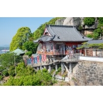 千光寺山ロープウェイ車窓から見る千光寺本堂