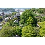 千光寺山ロープウェイ車窓から見る天寧寺三重塔