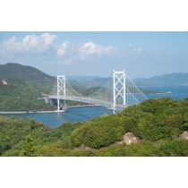 白滝フラワーラインから見るしまなみ海道因島大橋