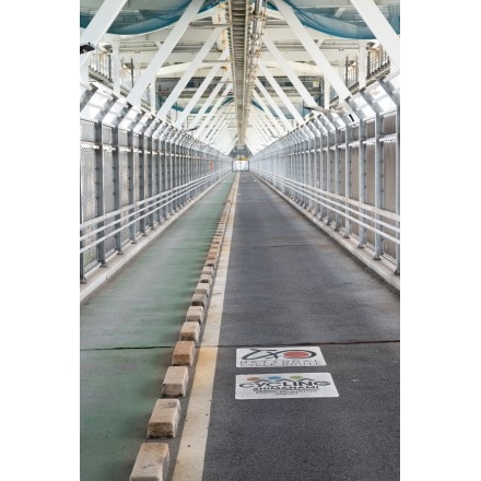 しまなみ海道因島大橋の歩行者・自転車・原付道
