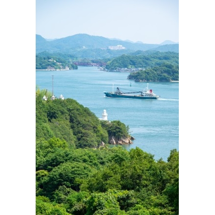 夏の大浜埼灯台