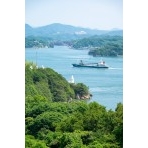 夏の大浜埼灯台