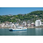 向島から見る尾道の夏風景