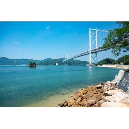 夏のしまなみ海道因島大橋