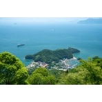高見山から見る夏の瀬戸内海