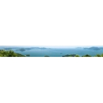 高見山から見る夏の瀬戸内海（パノラマ）