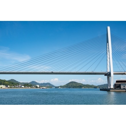 夏のしまなみ海道生口橋