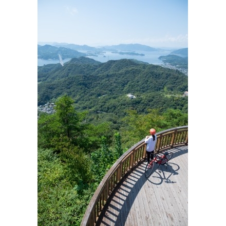 しまなみ海道サイクリング（高見山展望台）
